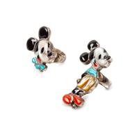 Zuni-Toon Mickey Mouse Squash Blossom Necklace, and Two Rings, 1974 and 1975