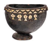 An Oceanic Wooden Ceremonial Inlaid Bowl