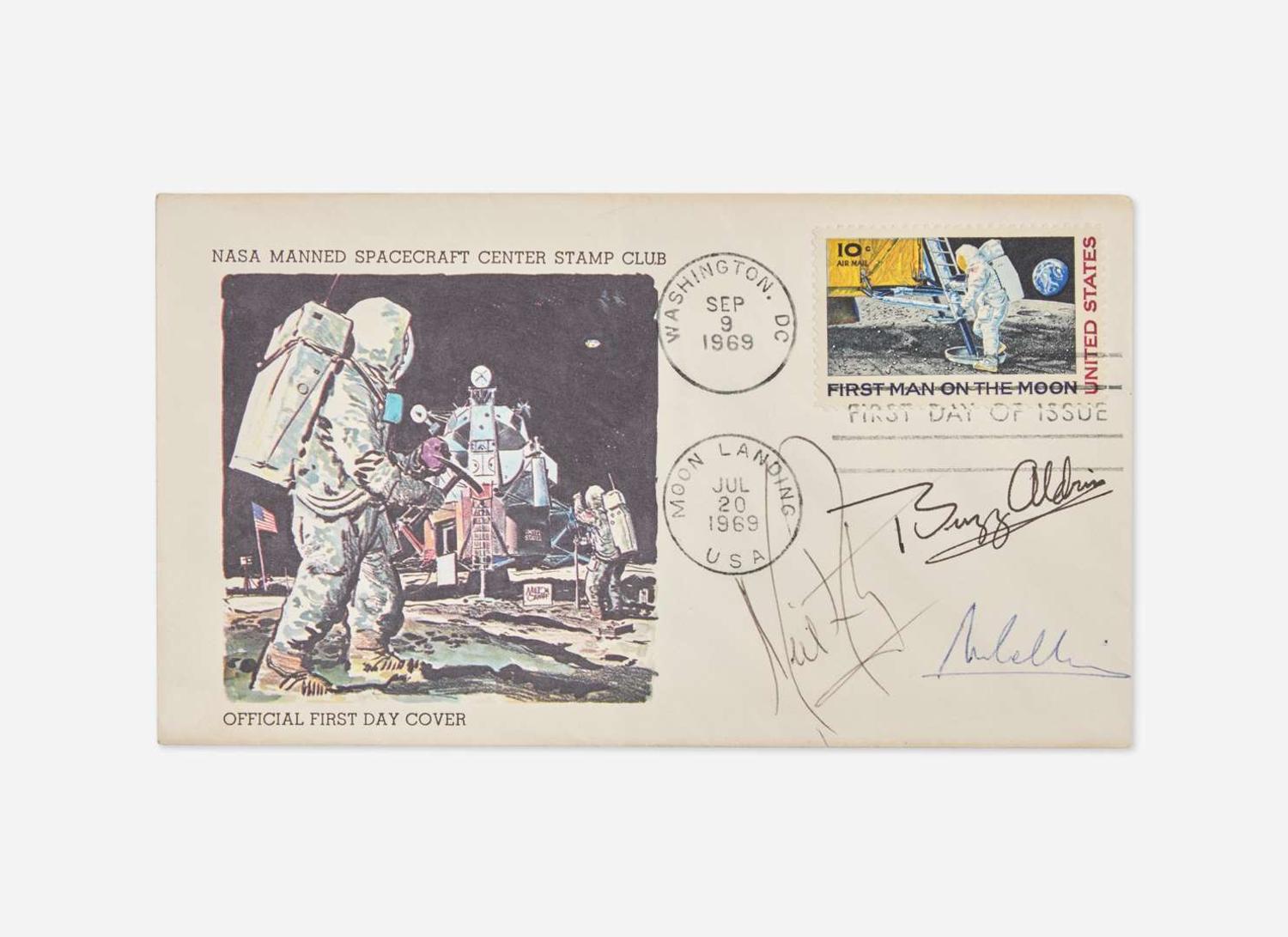 [Travel & Exploration] [Apollo 11] Armstrong, Neil, Buzz Aldrin, Michael Collins Signed First Day Cover