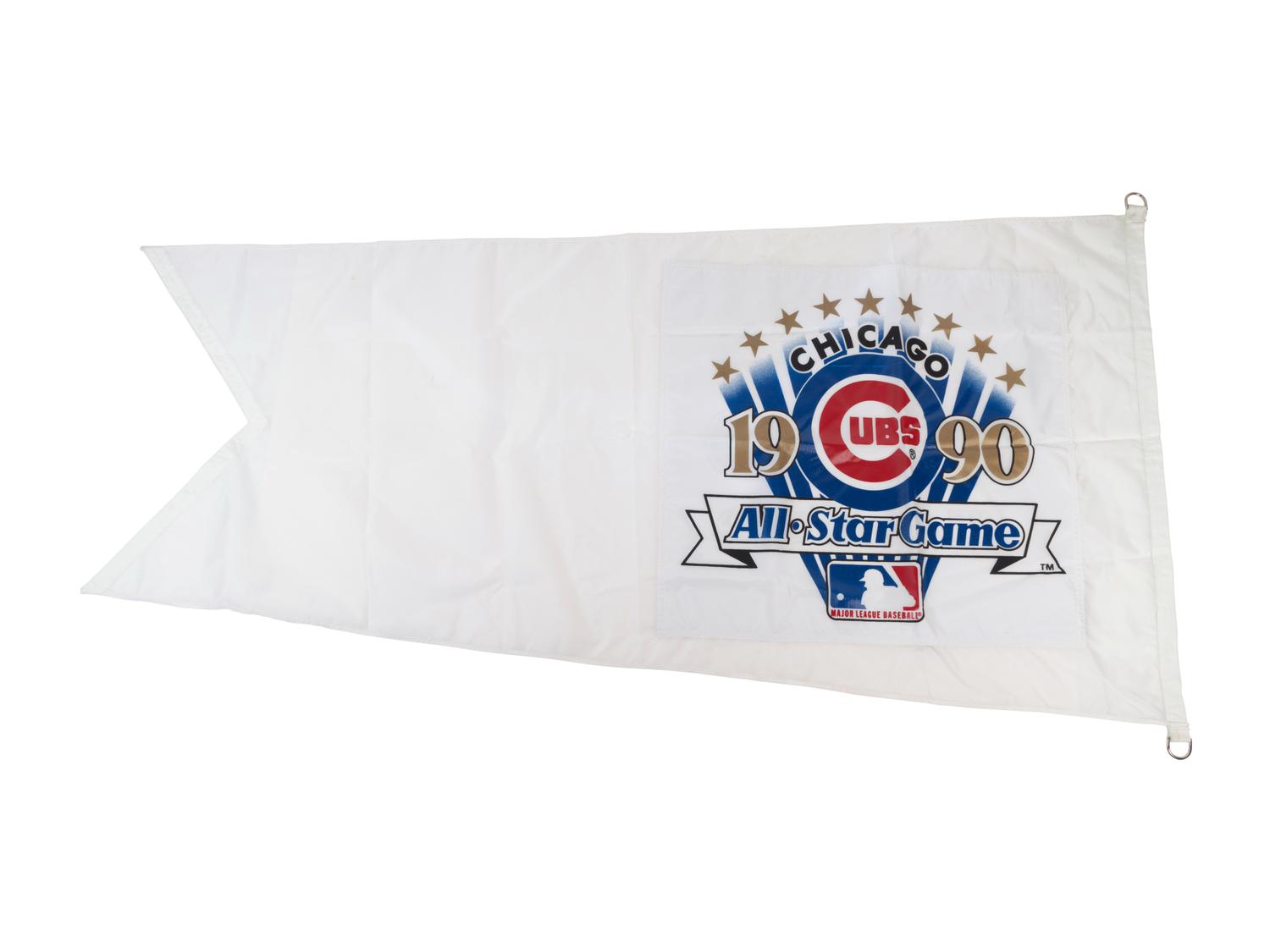 An Authentic 1990 Major League Baseball All-Star Game Wrigley Field Stadium Flag,