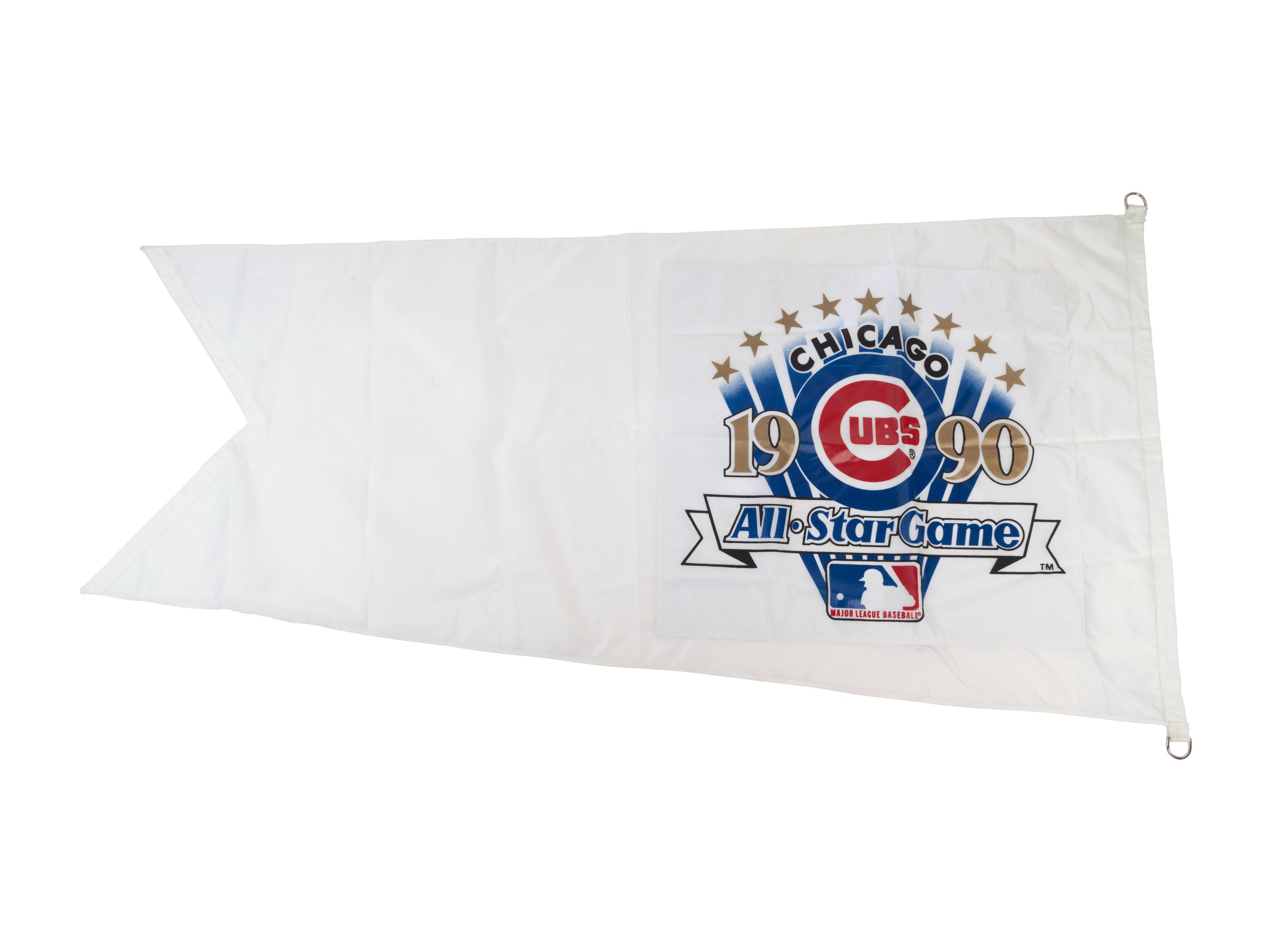 An Authentic 1990 Major League Baseball All-Star Game Wrigley Field Stadium Flag,