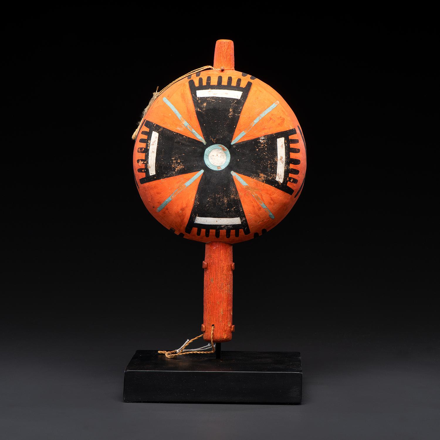 Pueblo Polychrome Gourd Rattle