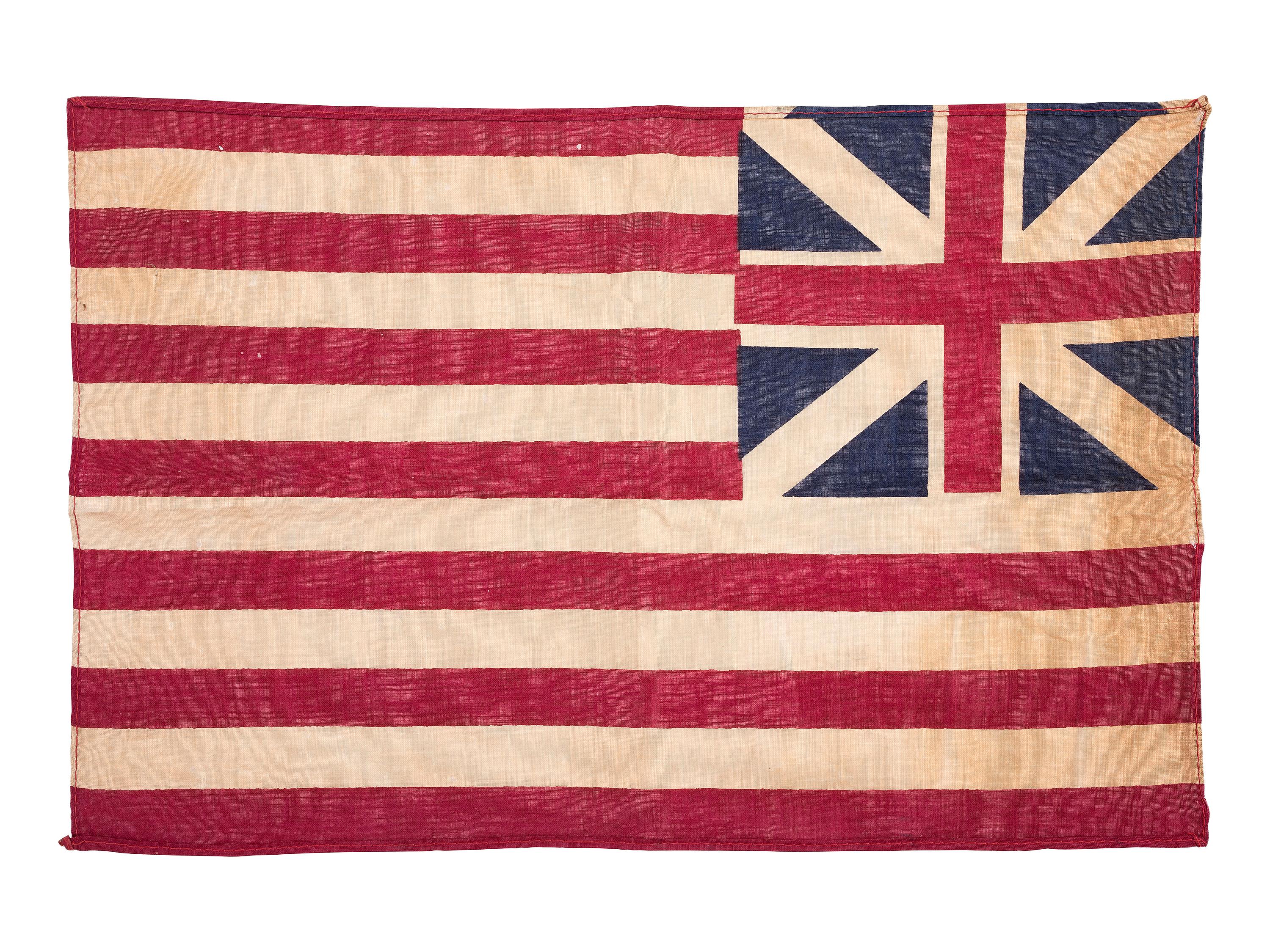 [FLAGS]. American Grand Union Flag or Continental Colors. Ca mid-to-late 20th century.