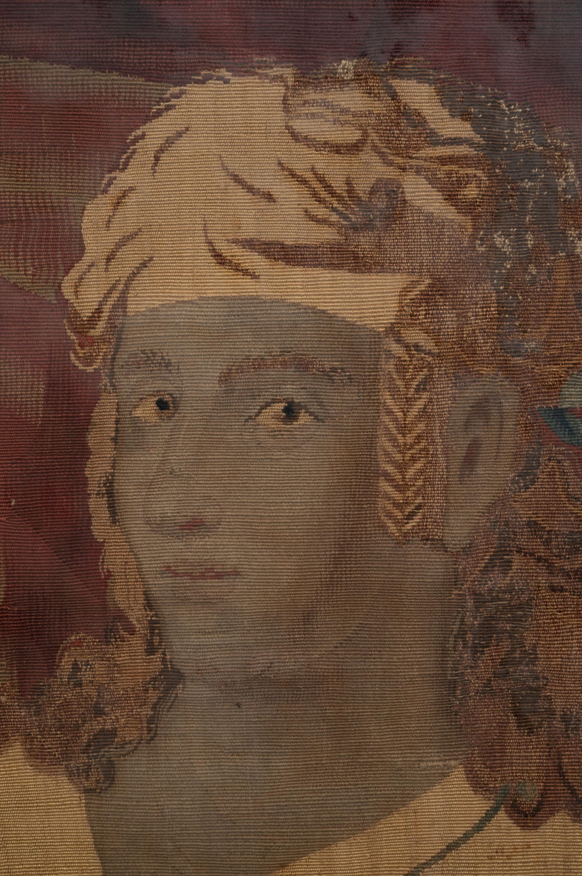 A Continental Wool Tapestry Panel