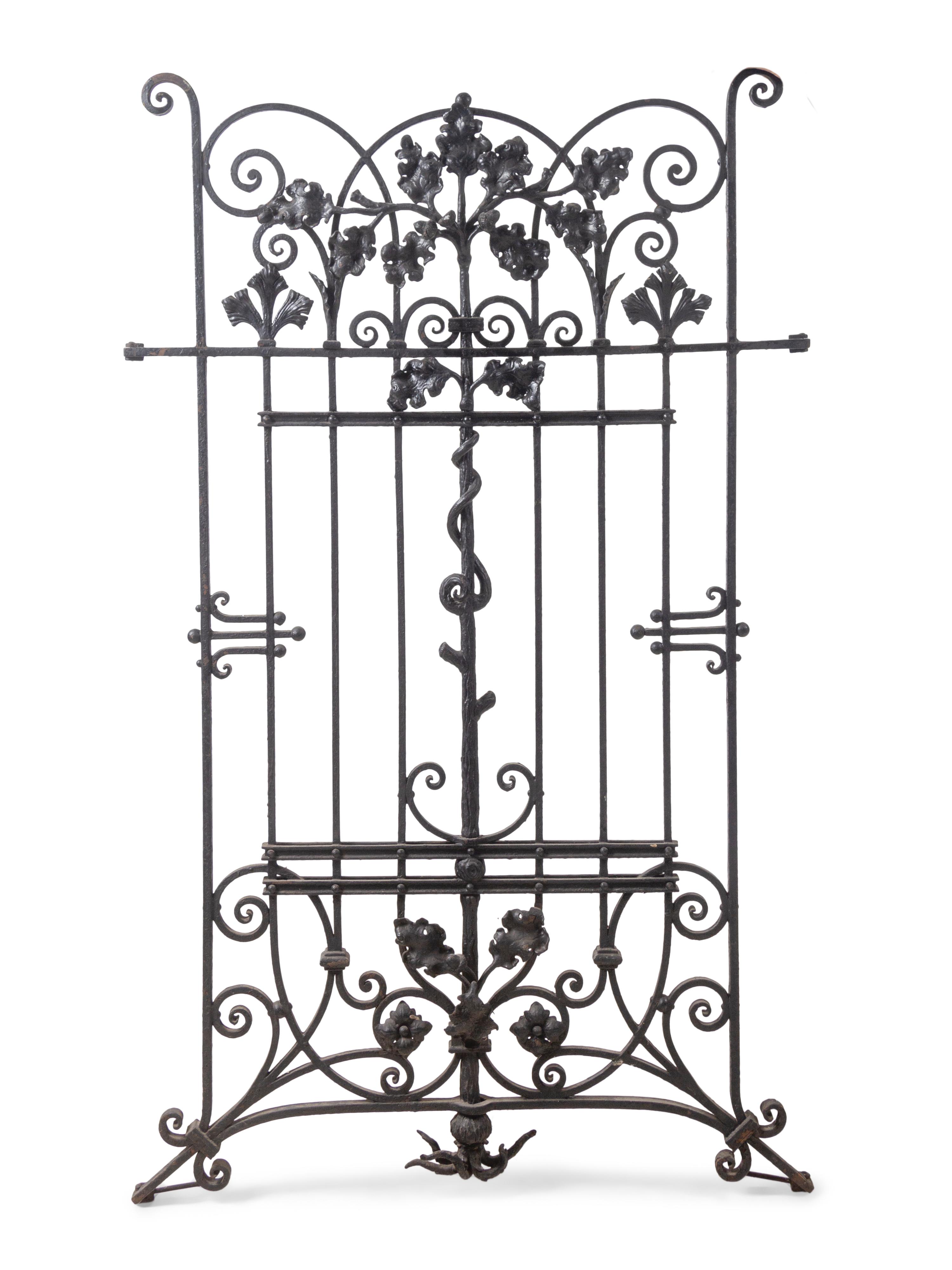 A Cyril Colnik Wrought Iron Six-Piece Grille from the William Bigelow House