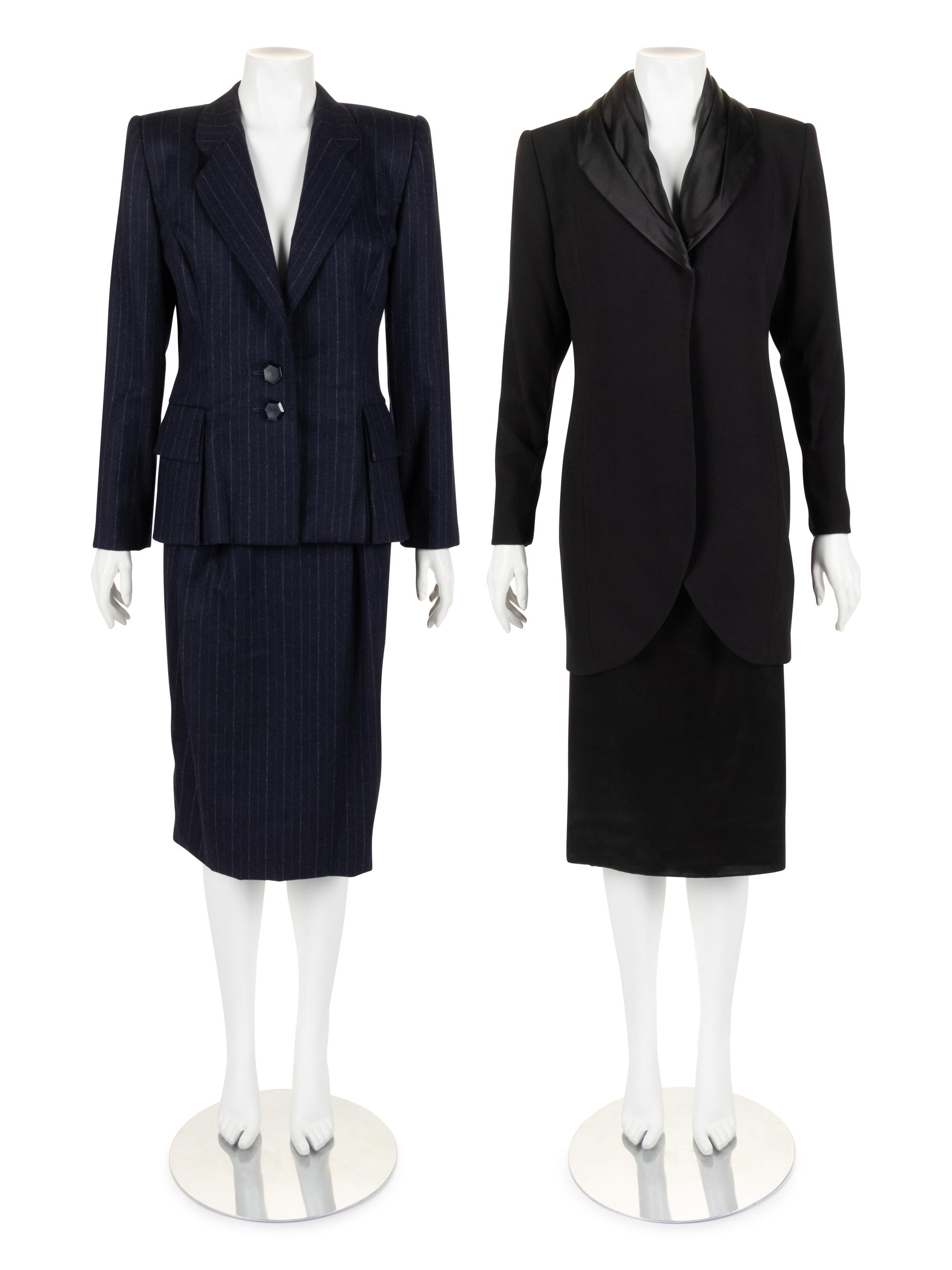 Two Galanos Two-Piece Skirt Suits, 1980s-1990s