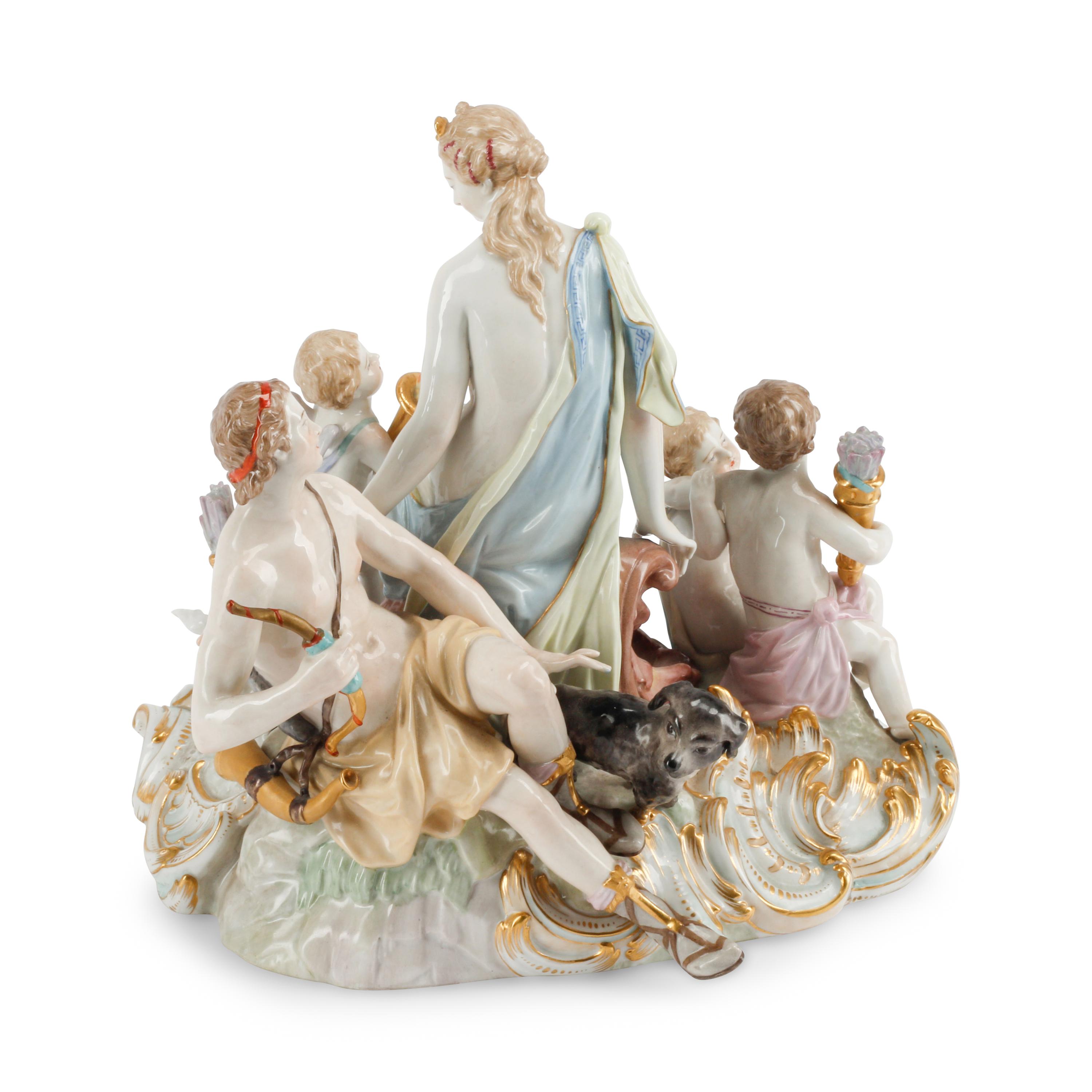 A German Porcelain Figural Group