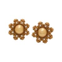 KIESELSTEIN-CORD, YELLOW GOLD AND DIAMOND EARCLIPS