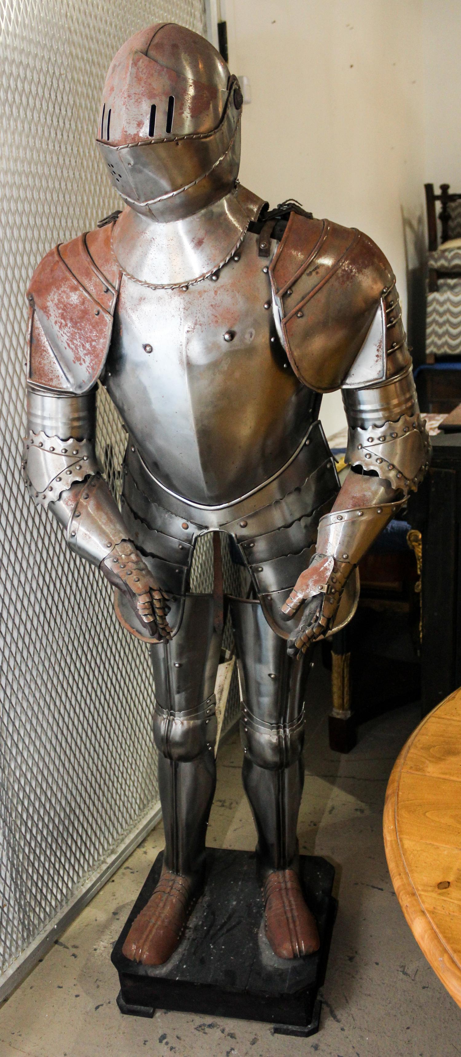 A Decorative Suit of Armor Height 69 inches. — 20TH CENTURY