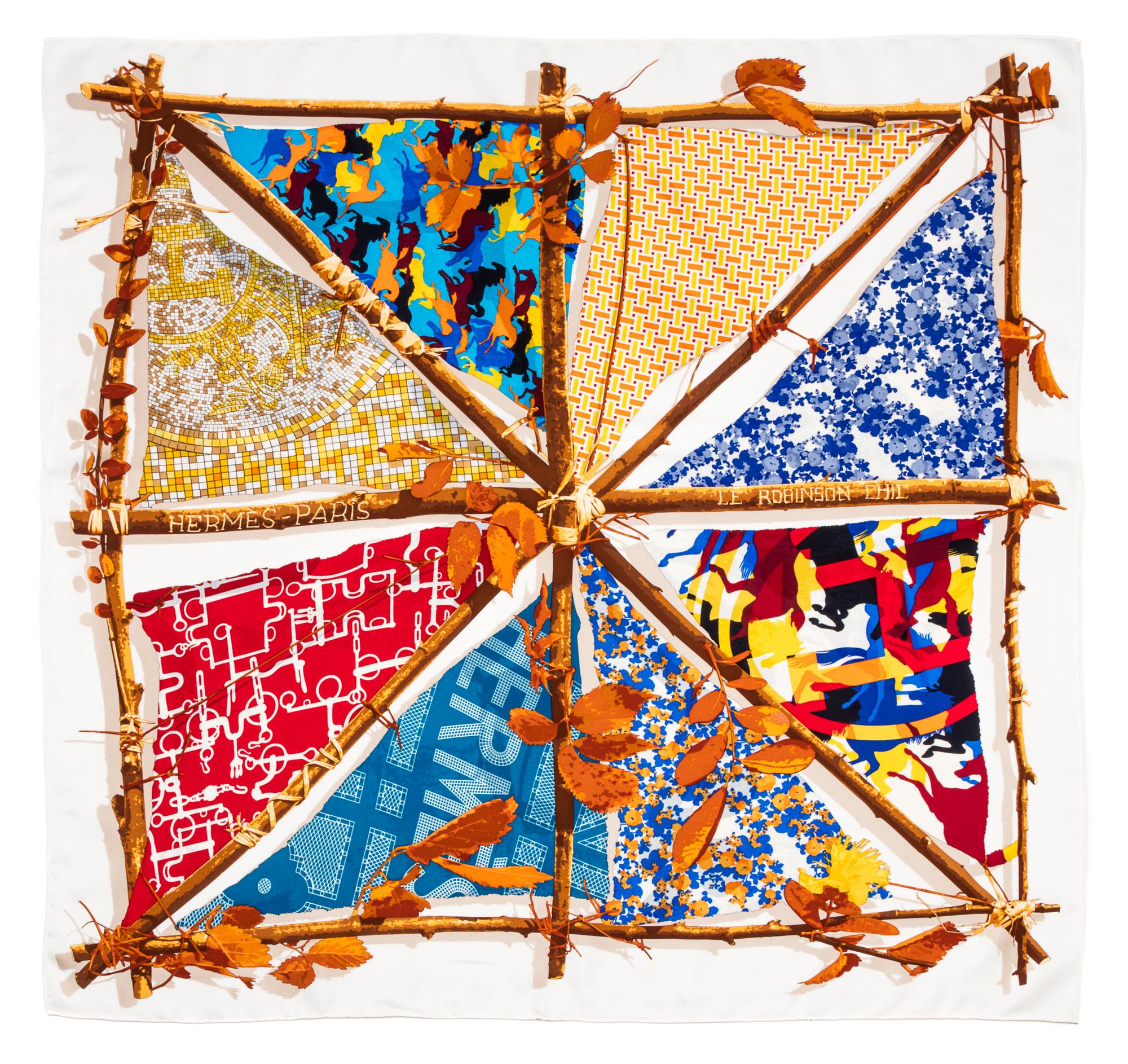 An Hermes 90cm Silk Scarf, 36"x36".