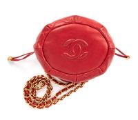 Chanel Quilted Leather Drawstring Bag, 1986-89
