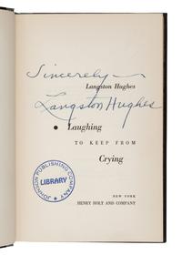 [AFRICAN-AMERICAN LITERATURE]. HUGHES, Langston (1902-1967). A group of 5 works, comprising: