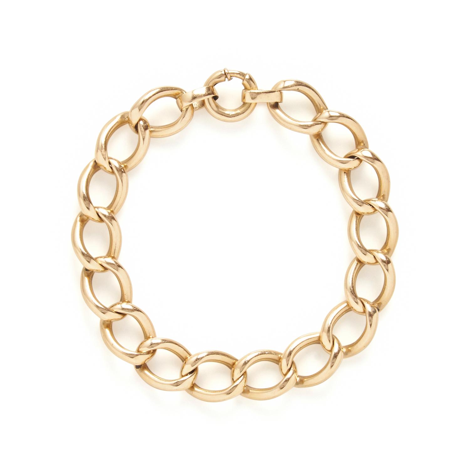 YELLOW GOLD BRACELET AND CHARMS
