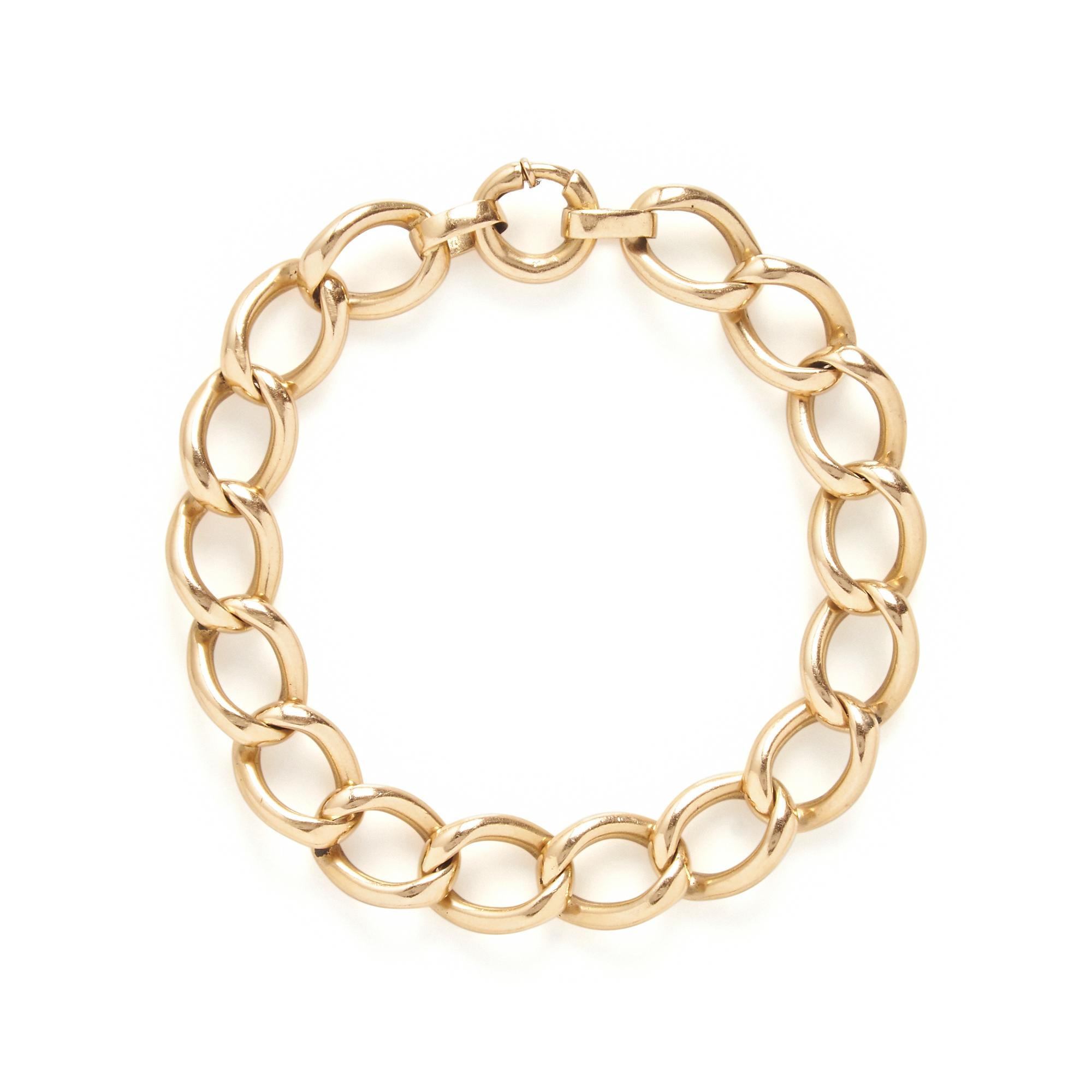 YELLOW GOLD BRACELET AND CHARMS