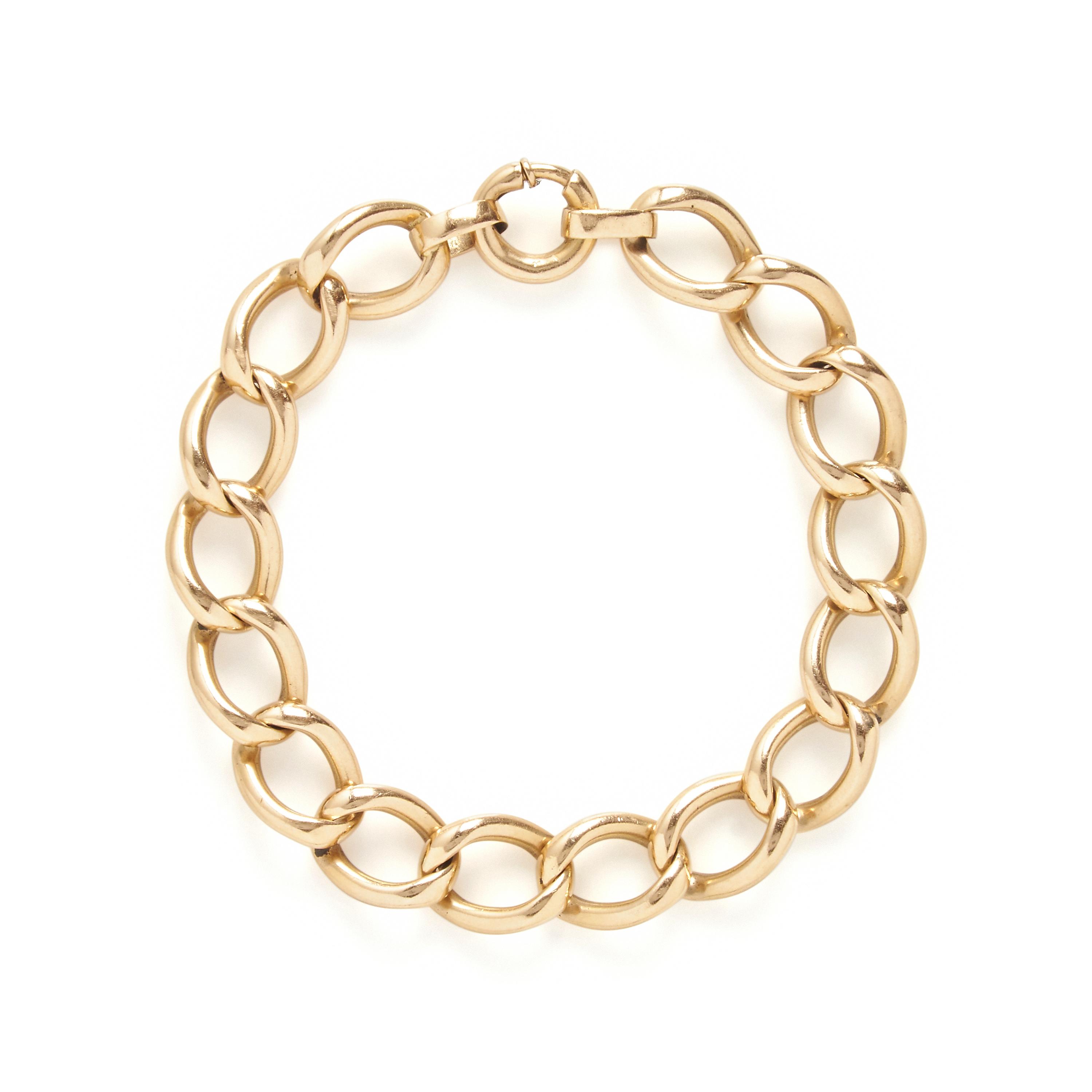 YELLOW GOLD BRACELET AND CHARMS