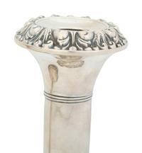 A Pair of English Weighted Silver Candlesticks