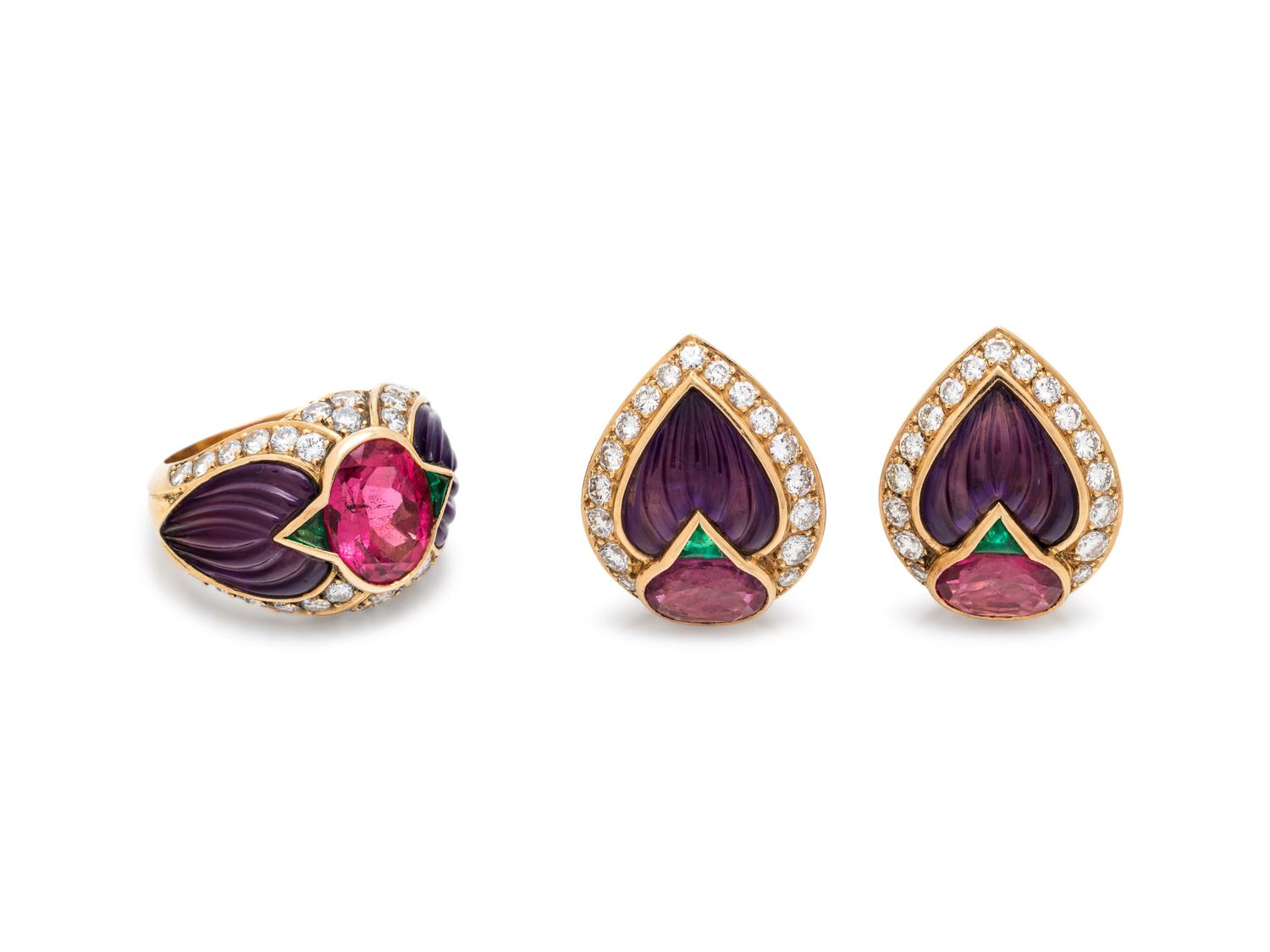 FRENCH, MULTIGEM AND DIAMOND SET