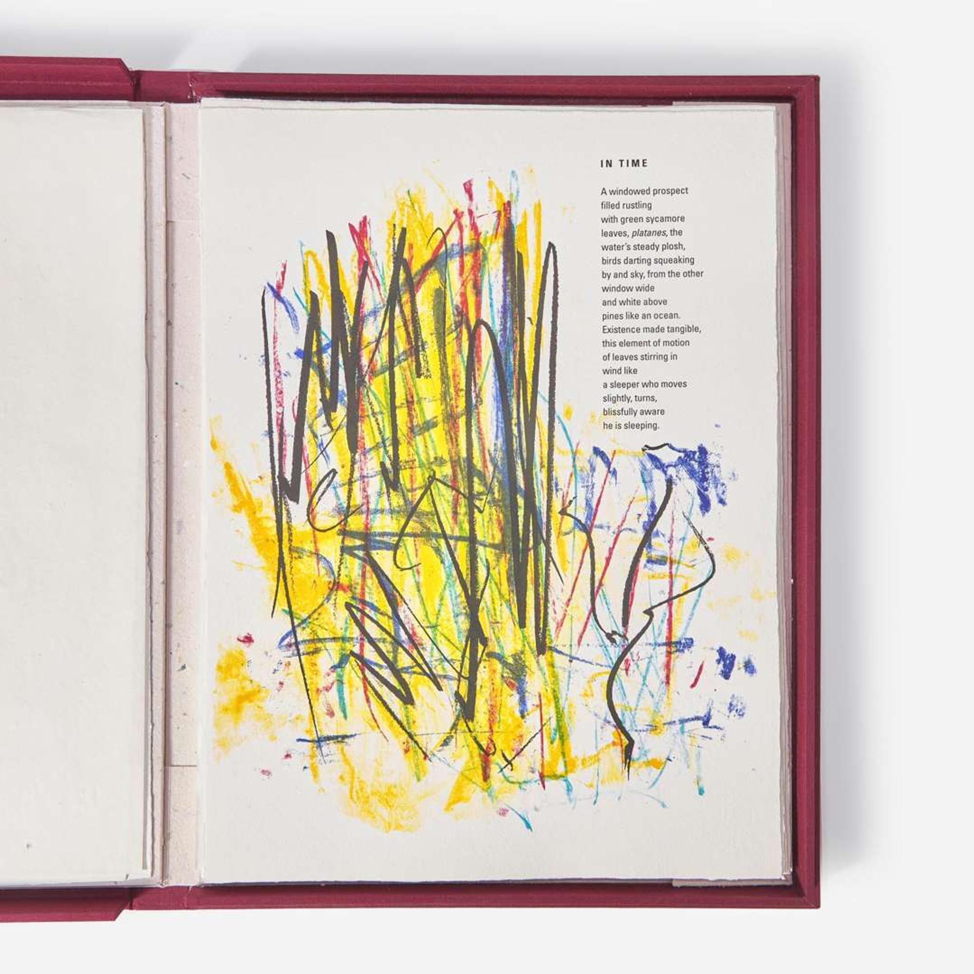 Joan Mitchell (American, 1925-1992) Poems (complete portfolio of 8 works, with text by Nathan Kernan)