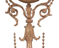 A George III Cream-Painted and Parcel-Gilt Two-Light Wall Appliqué