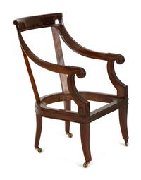 Three Georgian Style Mahogany Armchair Frames