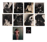 [HOLLYWOOD PHOTOGRAPHY]. A group of 17 photographic portrait negatives and transparencies of Veronica Lake. c. 1940.