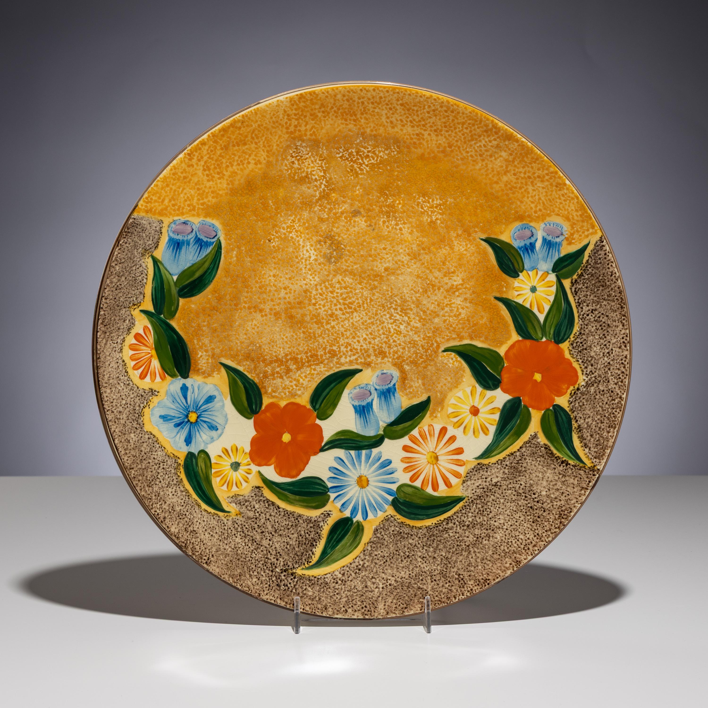 Clarice Cliff (English, 1899–1972) — Canterbury Bells pattern Large Platter