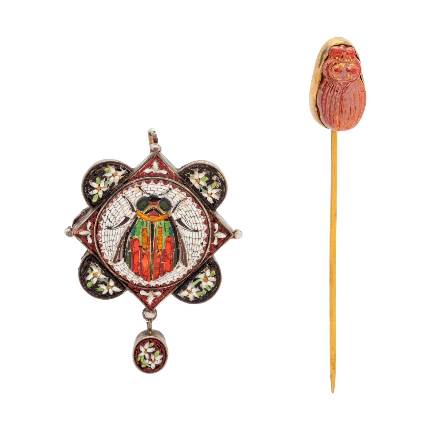 COLLECTION OF ANTIQUE INSECT JEWELRY
