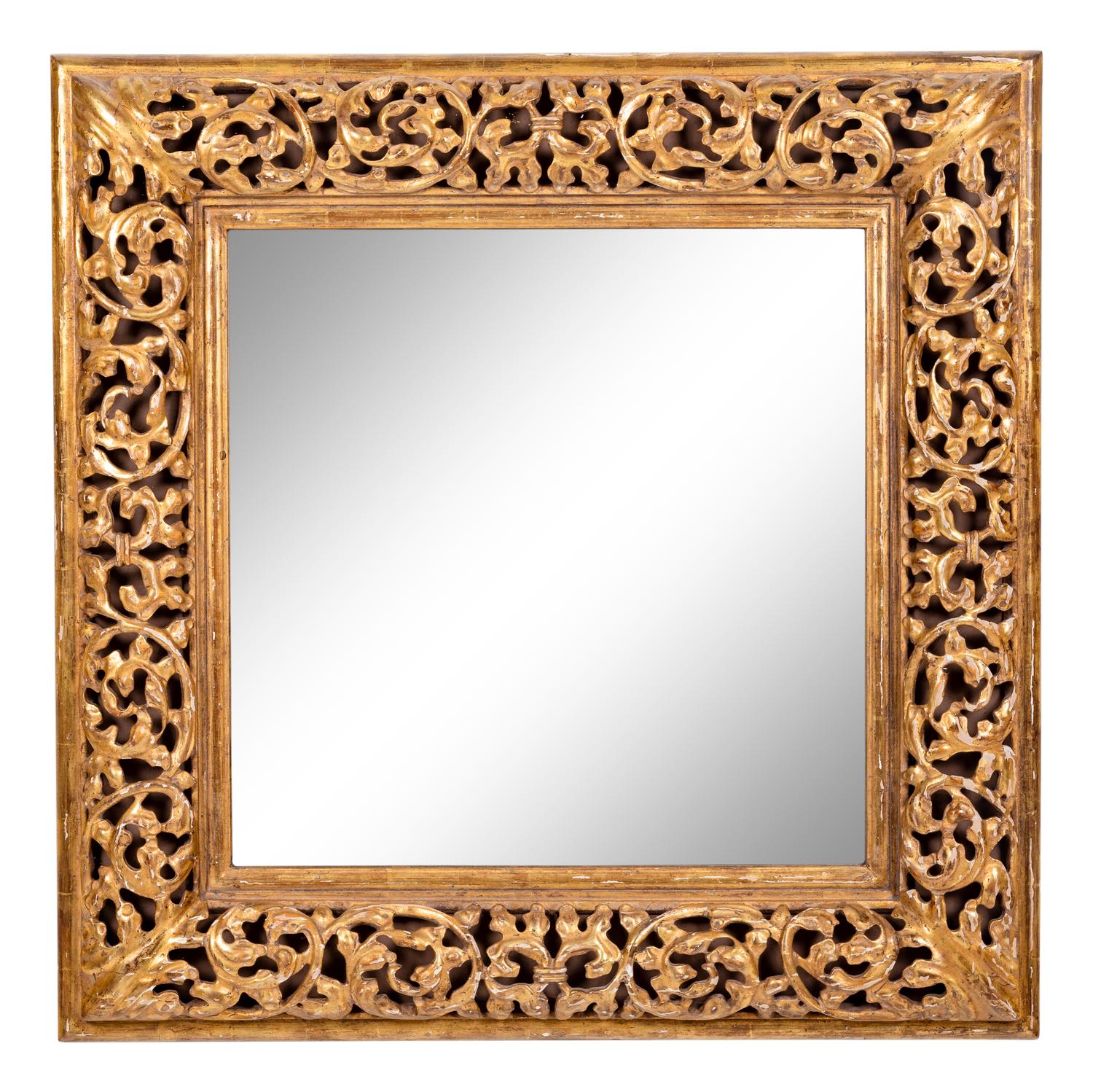 A Continental Giltwood Mirror