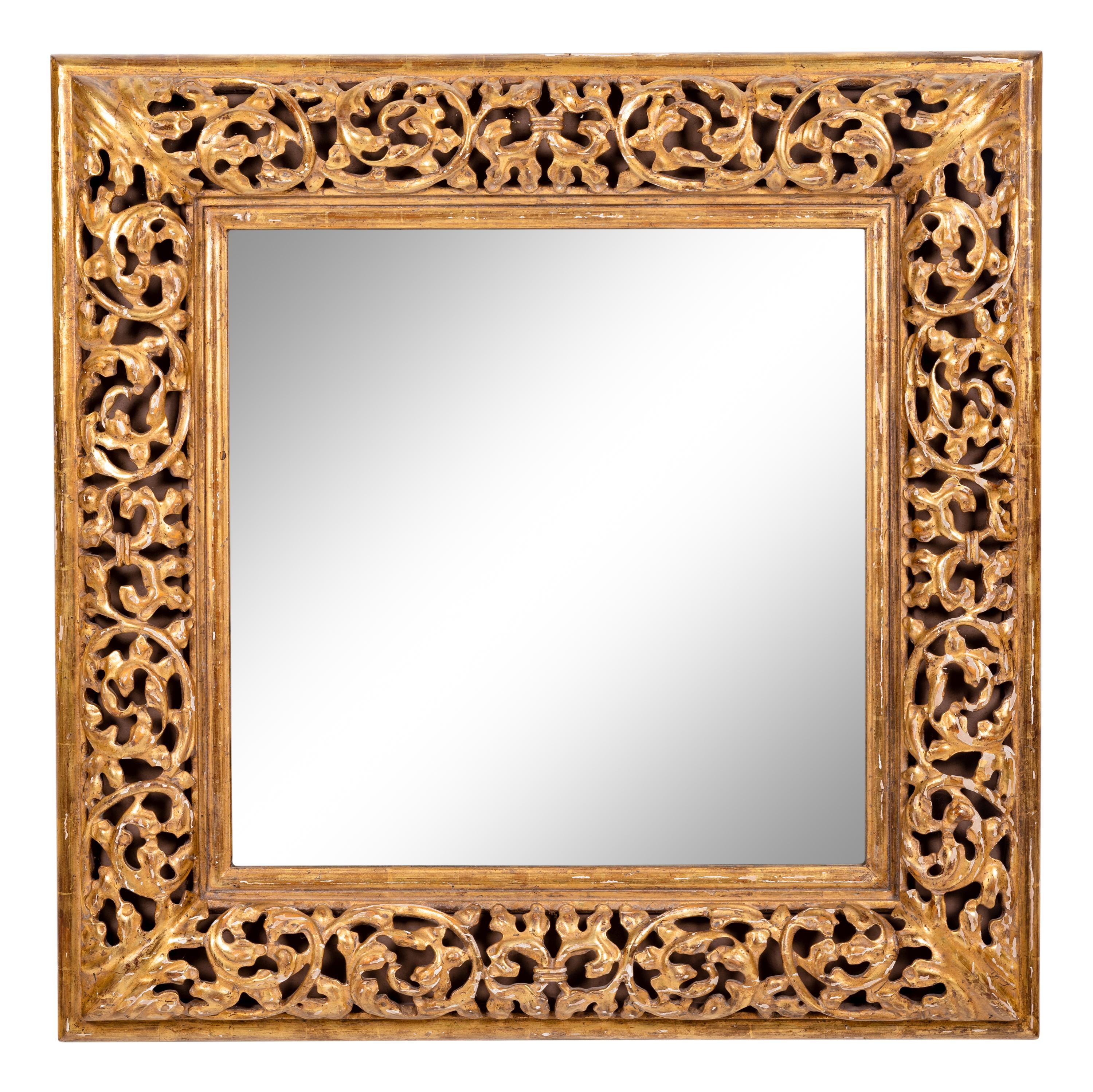 A Continental Giltwood Mirror