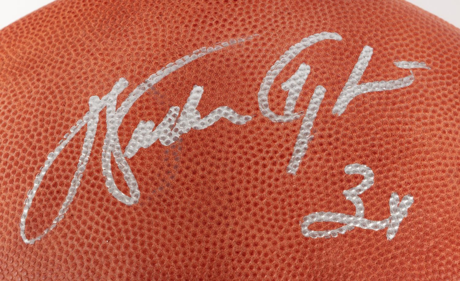 A Walter Payton Signed Autograph Football (Beckett Authentication Services BAS Certified),