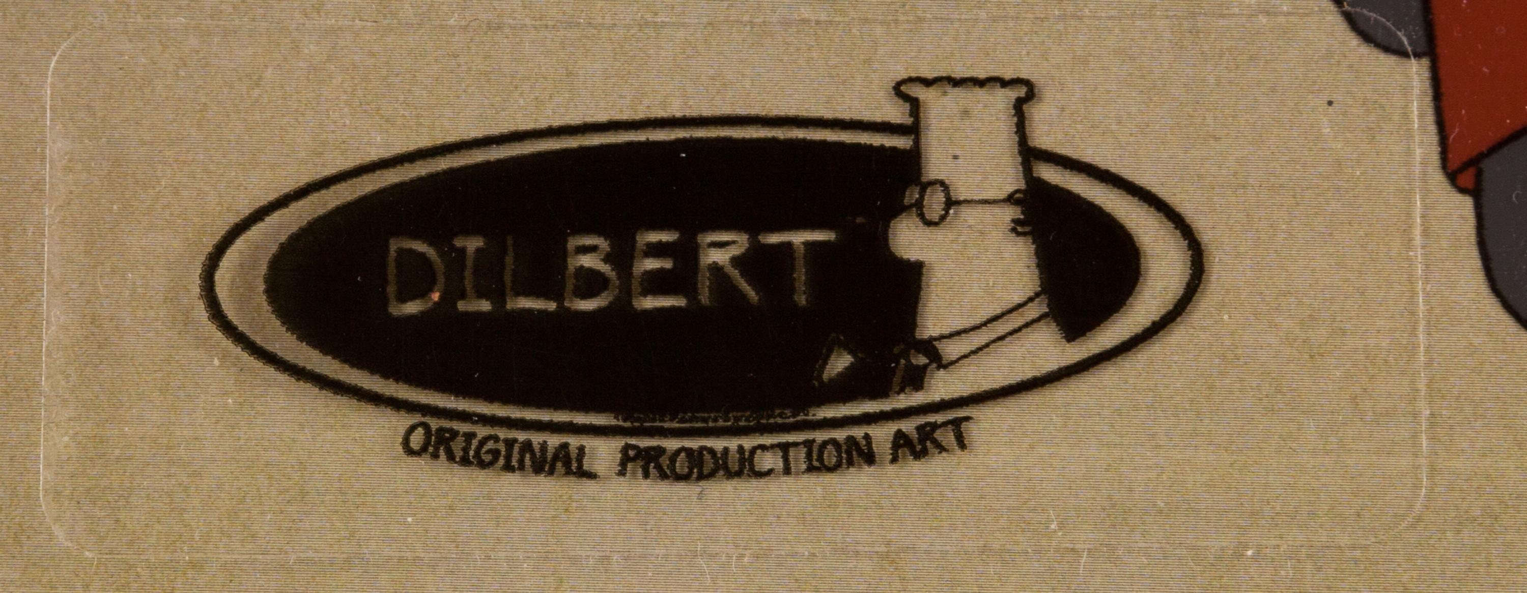 Scott Adams. Dilbert. Dilbert, a shipper, and a man wearing a Walkman. N.d.