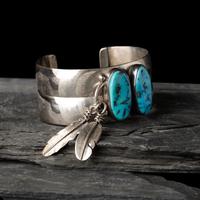 Southwestern-style Sterling Silver and Turquoise Cuff Bracelet