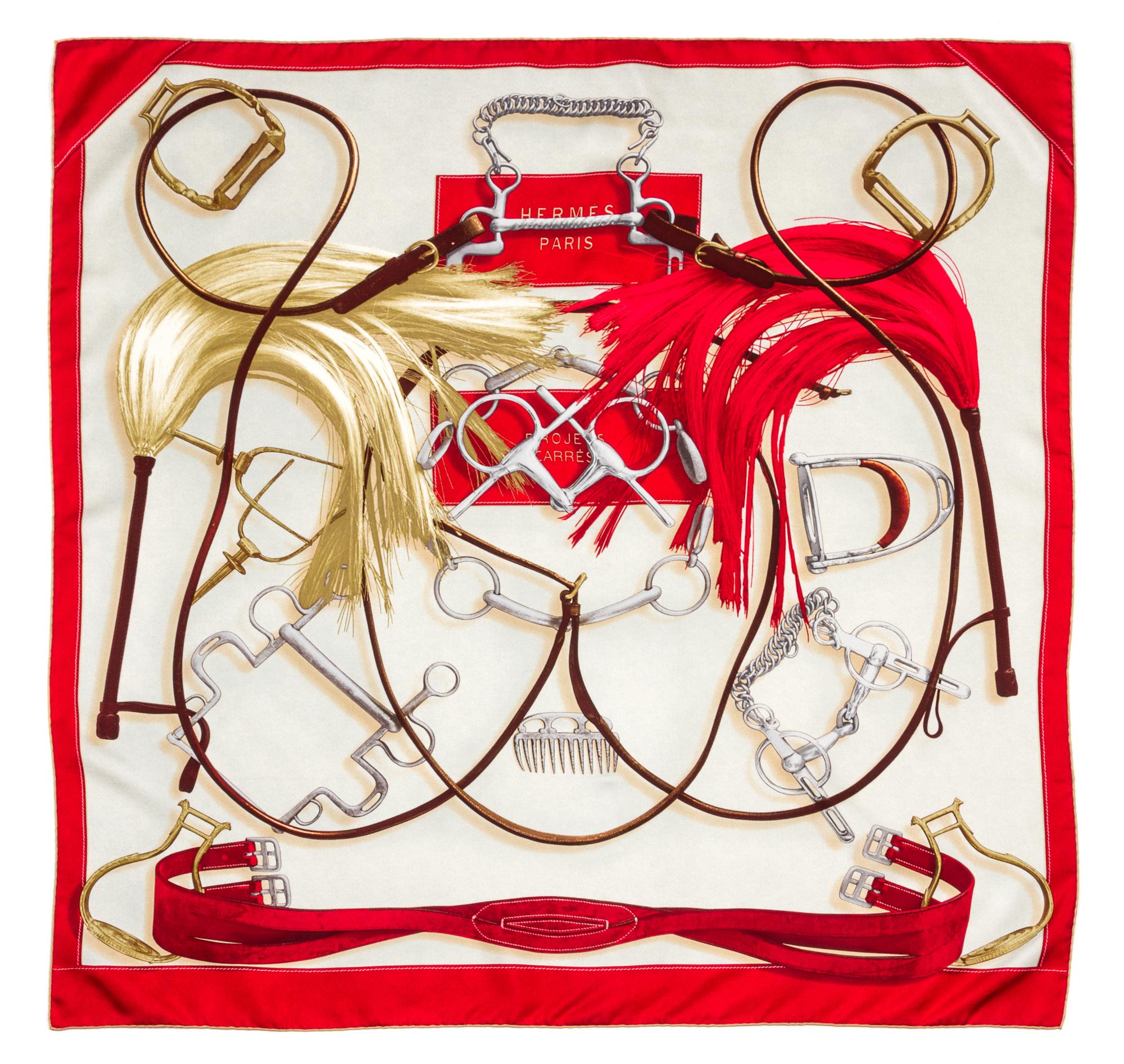 An Hermes 90cm Silk Scarf, 36"x36".