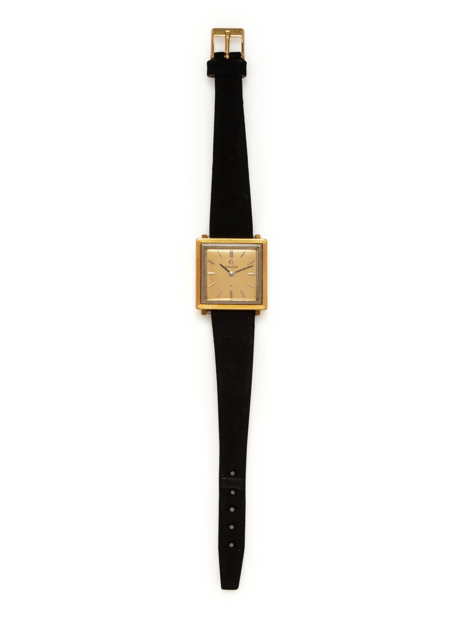 OMEGA, VINTAGE, 18K YELLOW GOLD WRISTWATCH