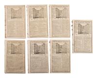 [REVOLUTIONARY WAR]. The Gentleman's Magazine . 7 issues, 1775.