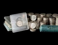 A Large Collection of Pre-1965 10c Coins