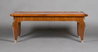 A French Art Deco Low Table, Leleu, Height 16 3/4 x width 44 1/2 x depth 23 inches.