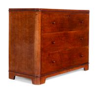 A Pair of Continental Thuya or Yew Wood Chests of Drawers