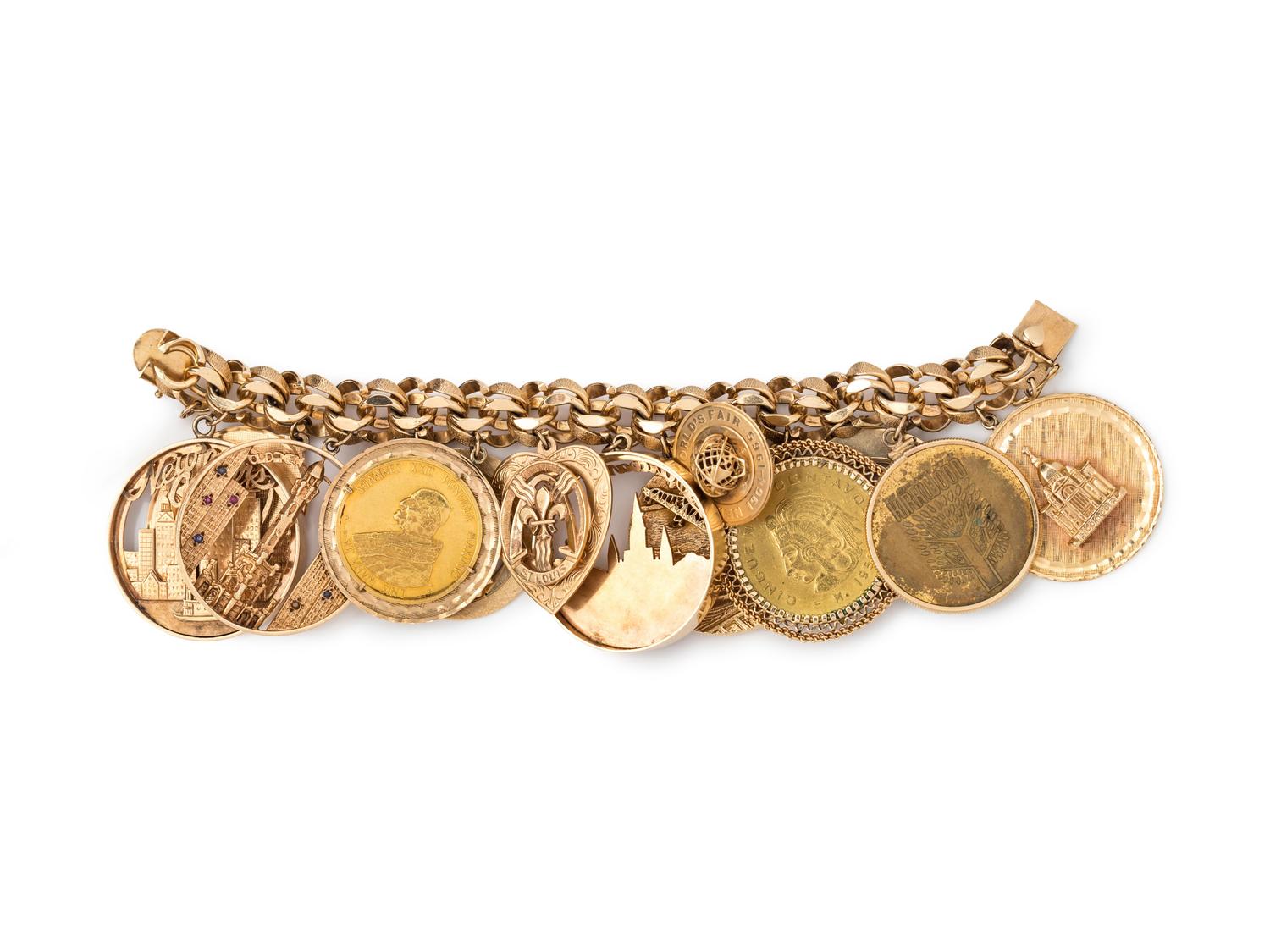 Gold Charm Bracelet