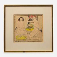 Marguerite Thompson Zorach (American, 1887-1968) Nudes and Still Life