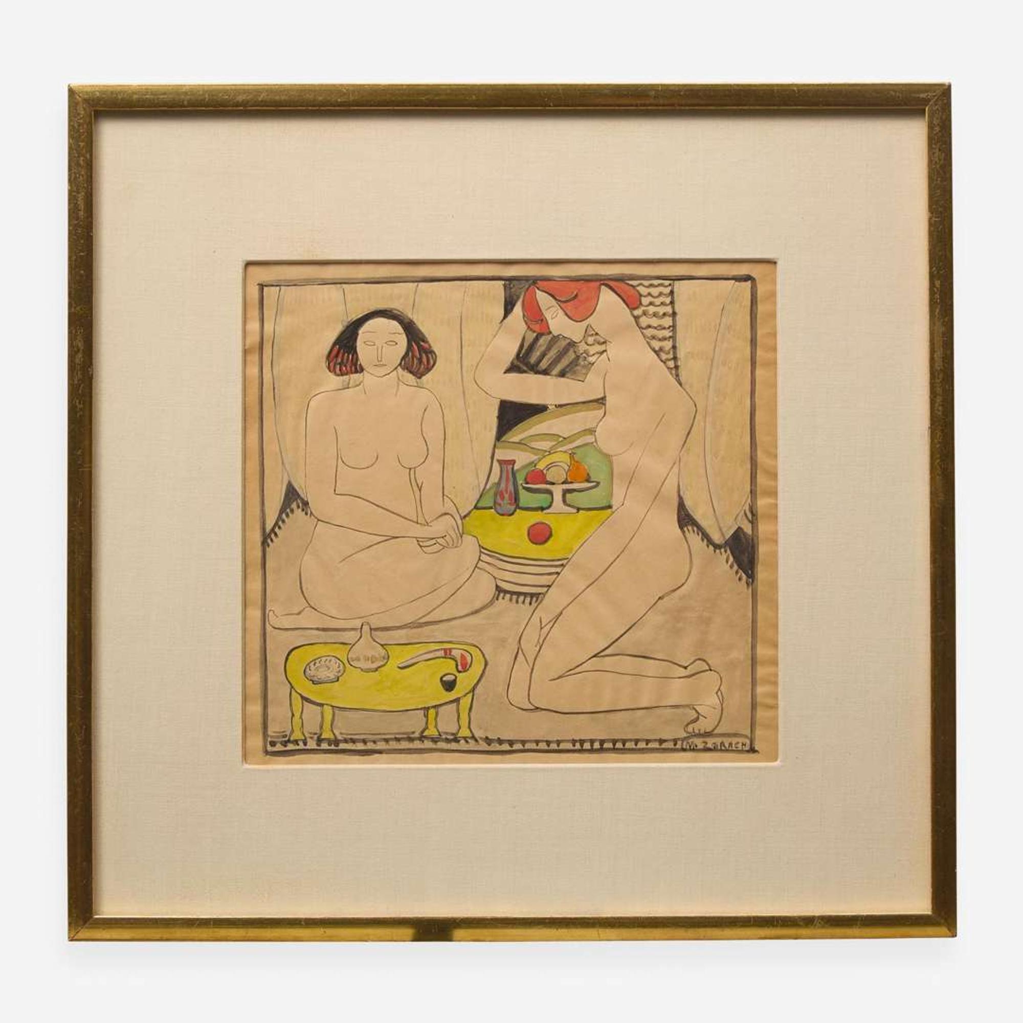 Marguerite Thompson Zorach (American, 1887-1968) Nudes and Still Life