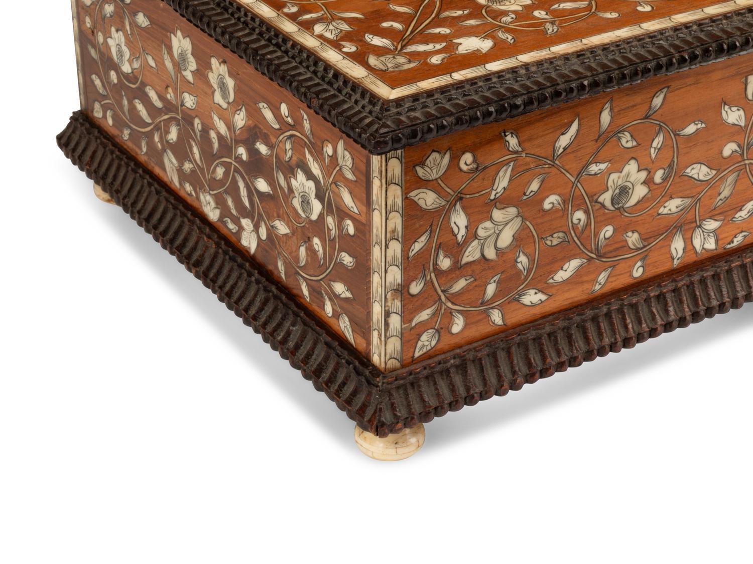 An Anglo-Colonial Marquetry Table Casket