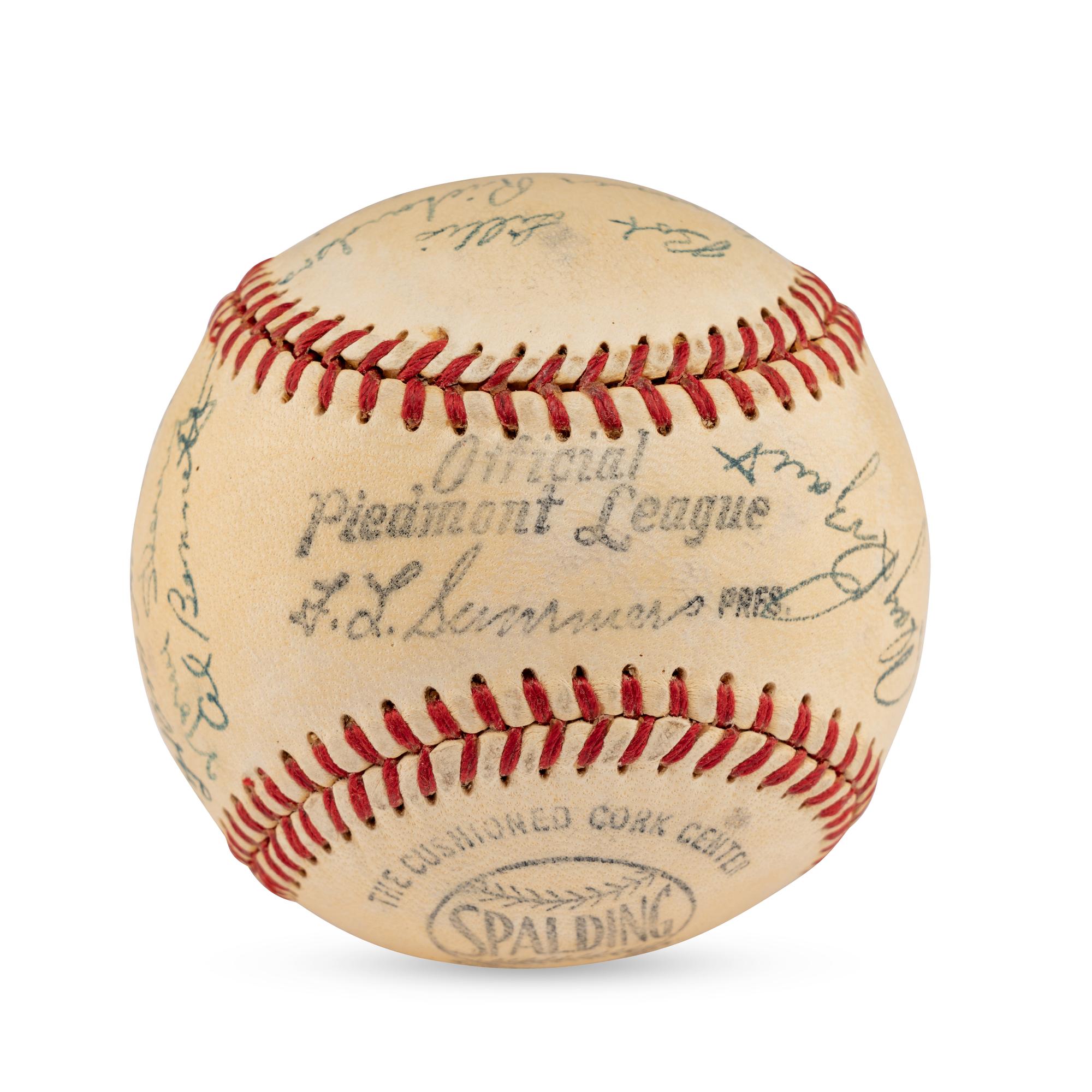 A 1951 Newport News Dodgers Team Signed Autograph Baseball