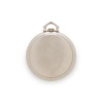 PATEK PHILIPPE, PLATINUM AND DIAMOND OPEN FACE POCKET WATCH