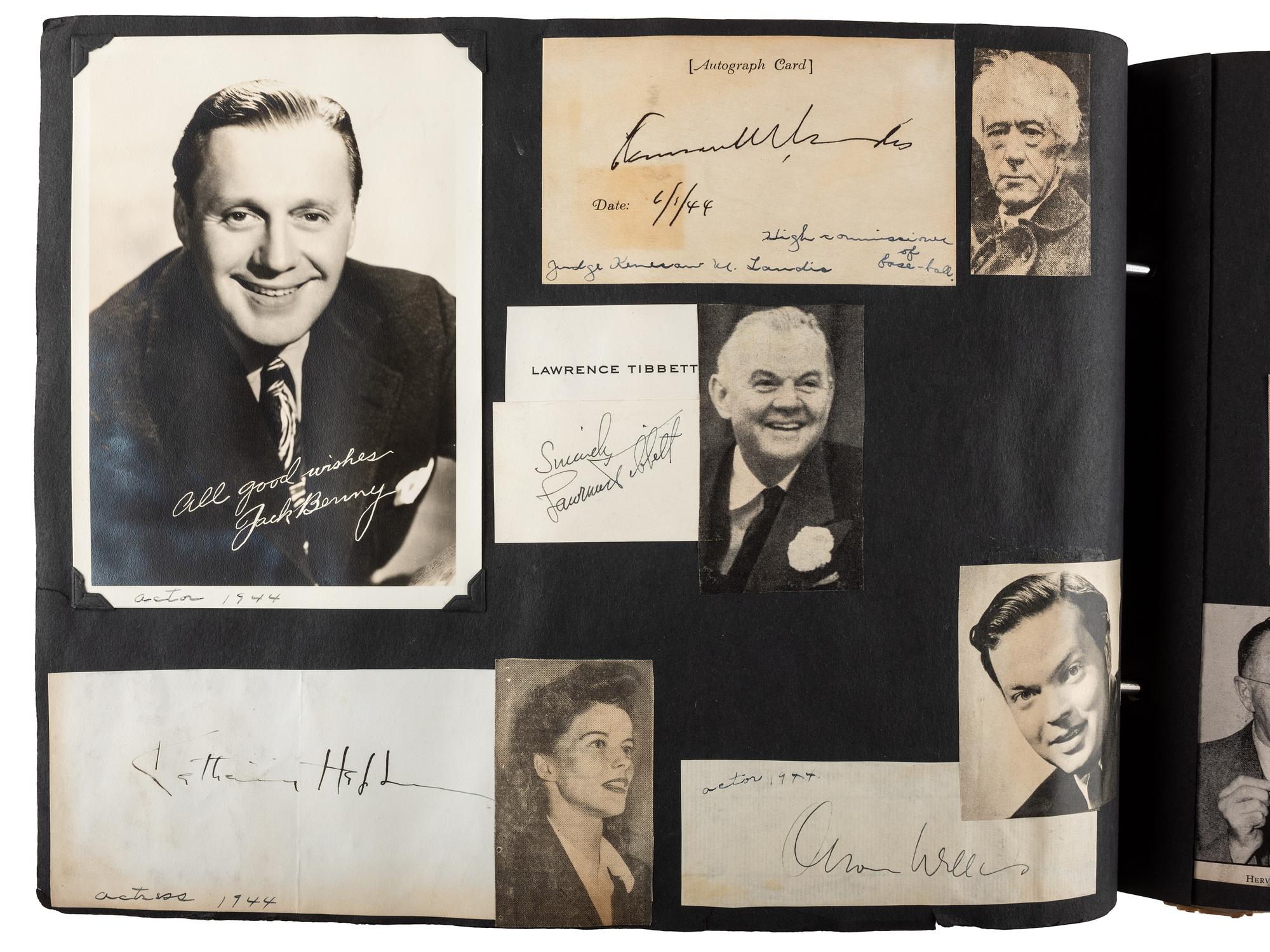 [AUTOGRAPHS]. Autograph album containing over 200 signatures from a diverse array of 19th-20th century figures.