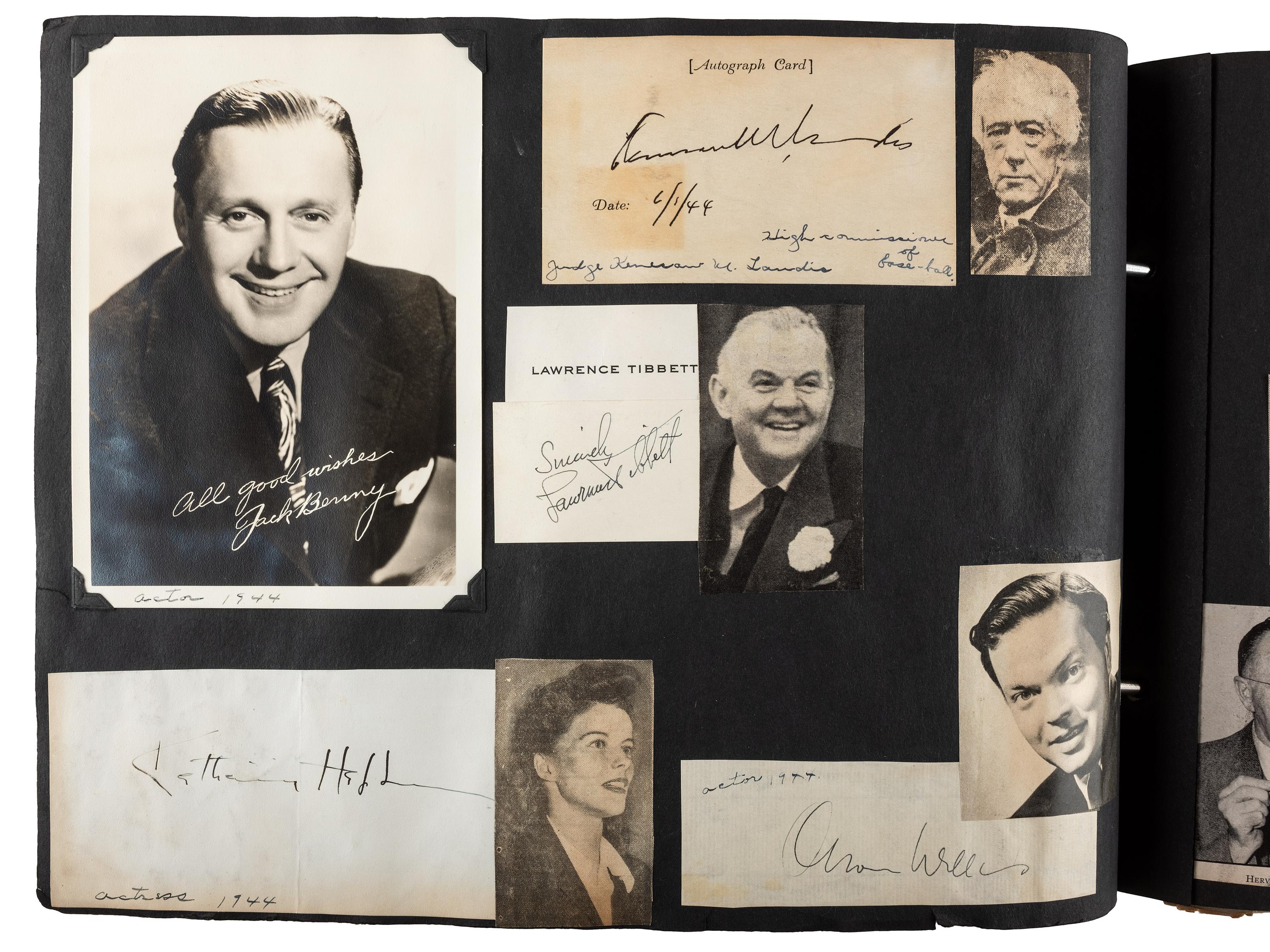 [AUTOGRAPHS]. Autograph album containing over 200 signatures from a diverse array of 19th-20th century figures.