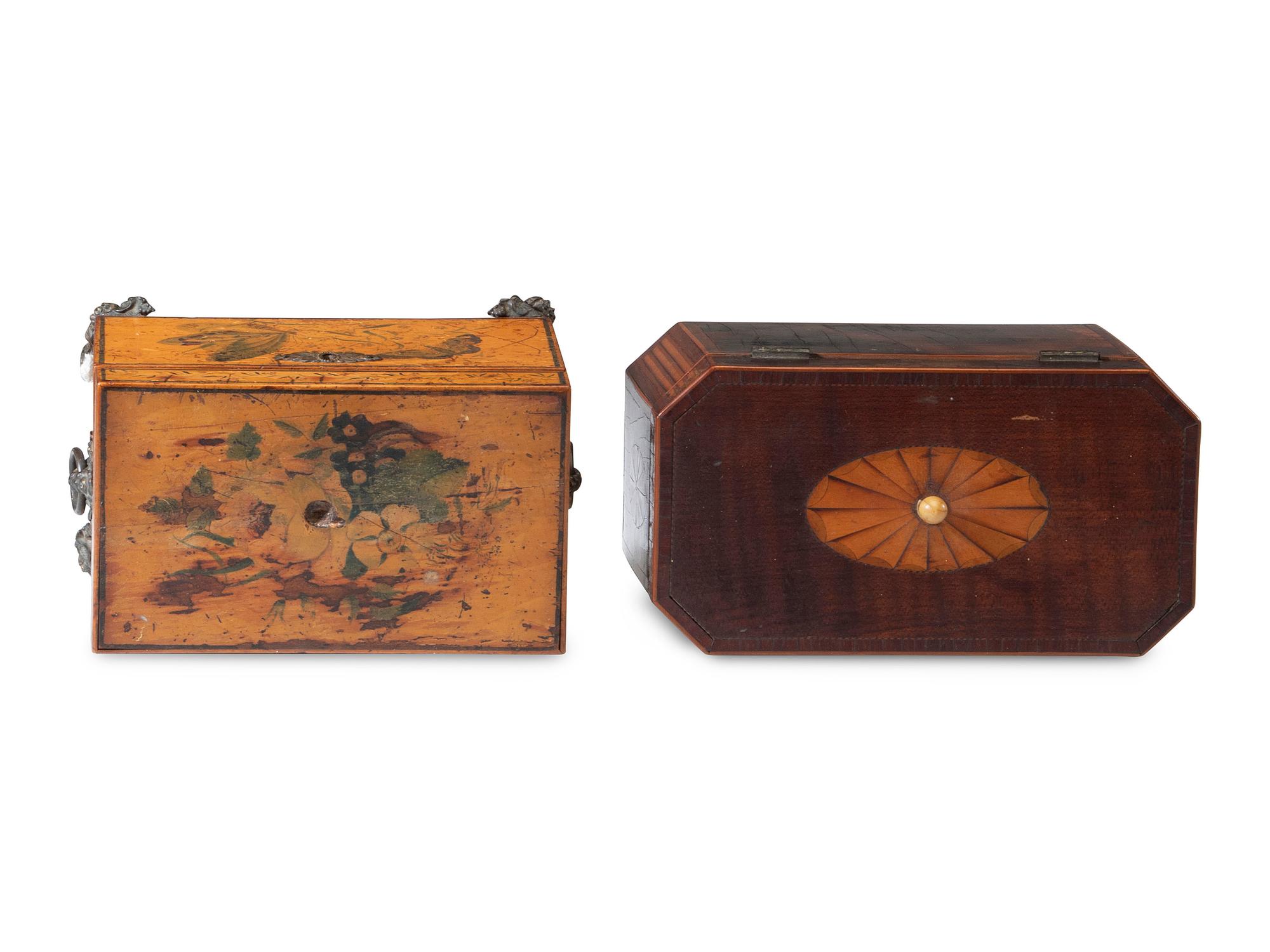 Two English Tea Caddies