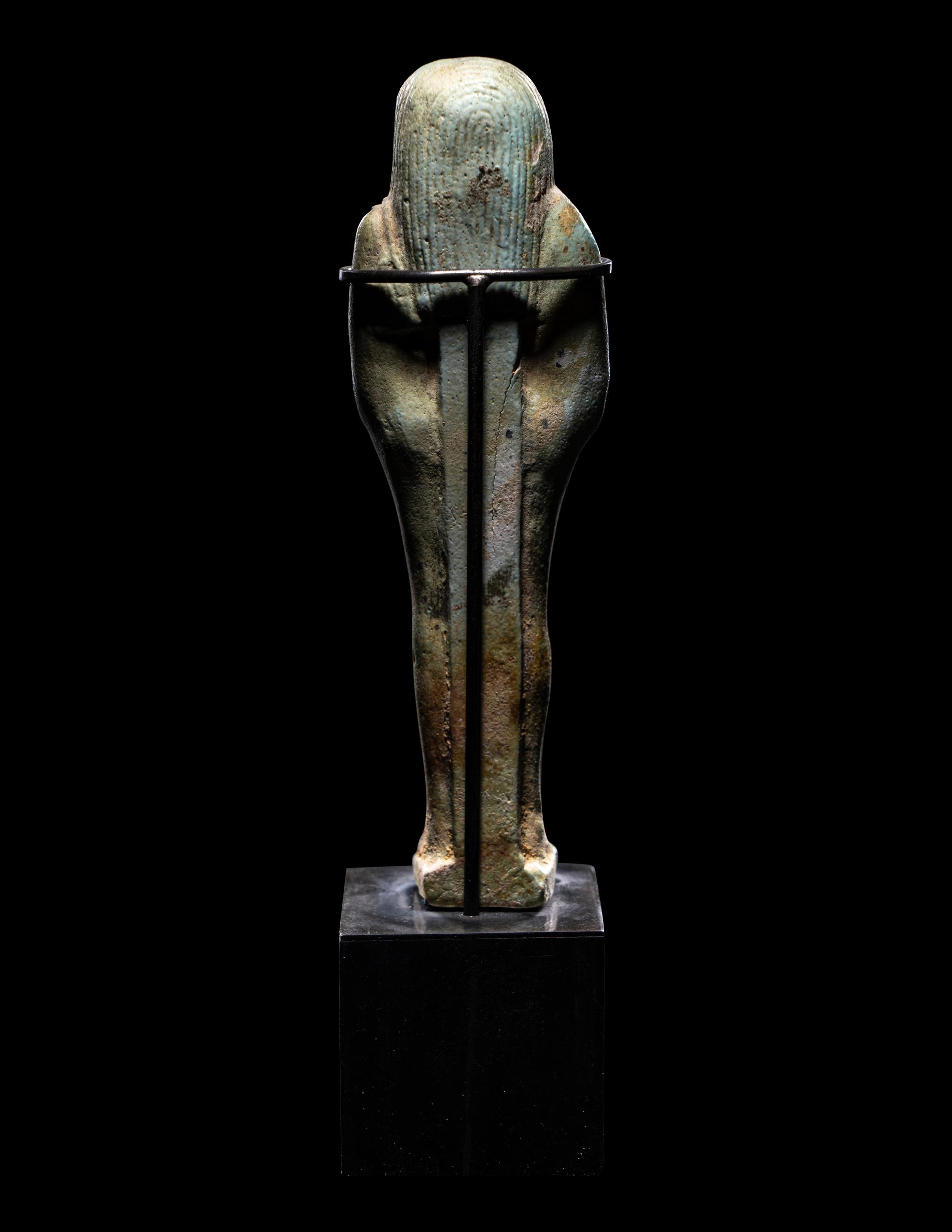 An Egyptian Faience Ushabti for Horem Akhbit