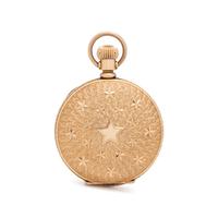 ANTIQUE, HAMPDEN, 14K YELLOW GOLD HUNTING CASE POCKET WATCH