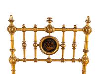 An Aesthetic Movement Giltwood Side Chair with Scalamandré Upholstery